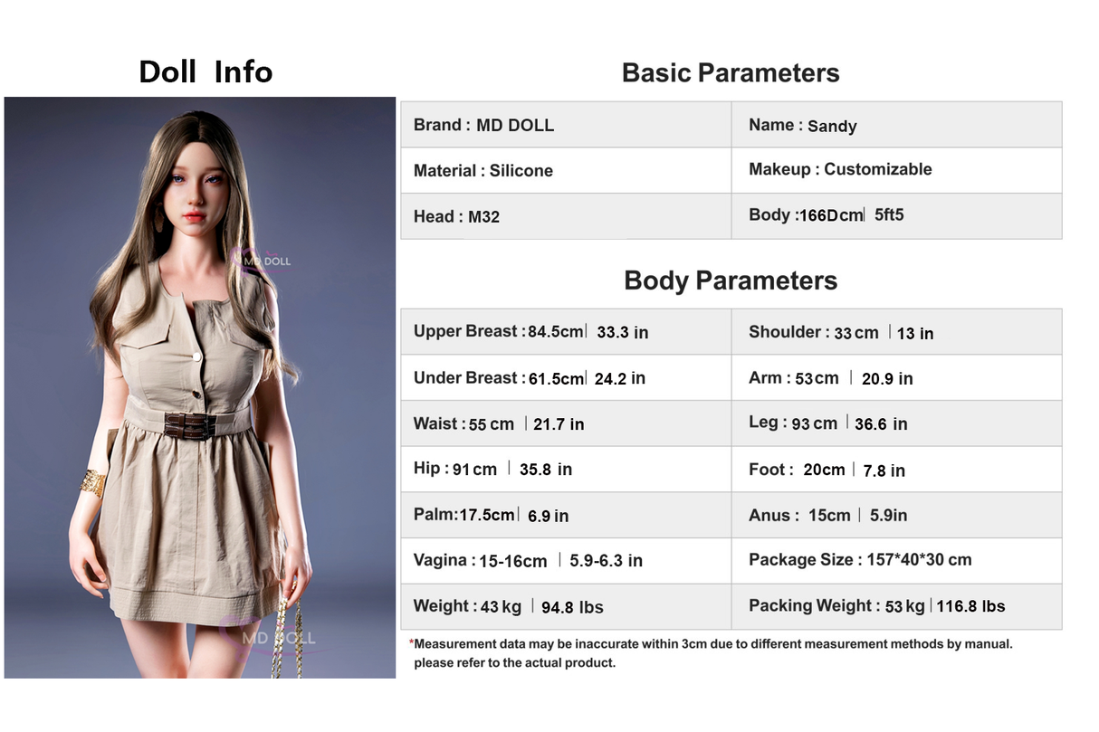 166cm/5ft4 F-cup Silicone Sex Doll –Gabriella