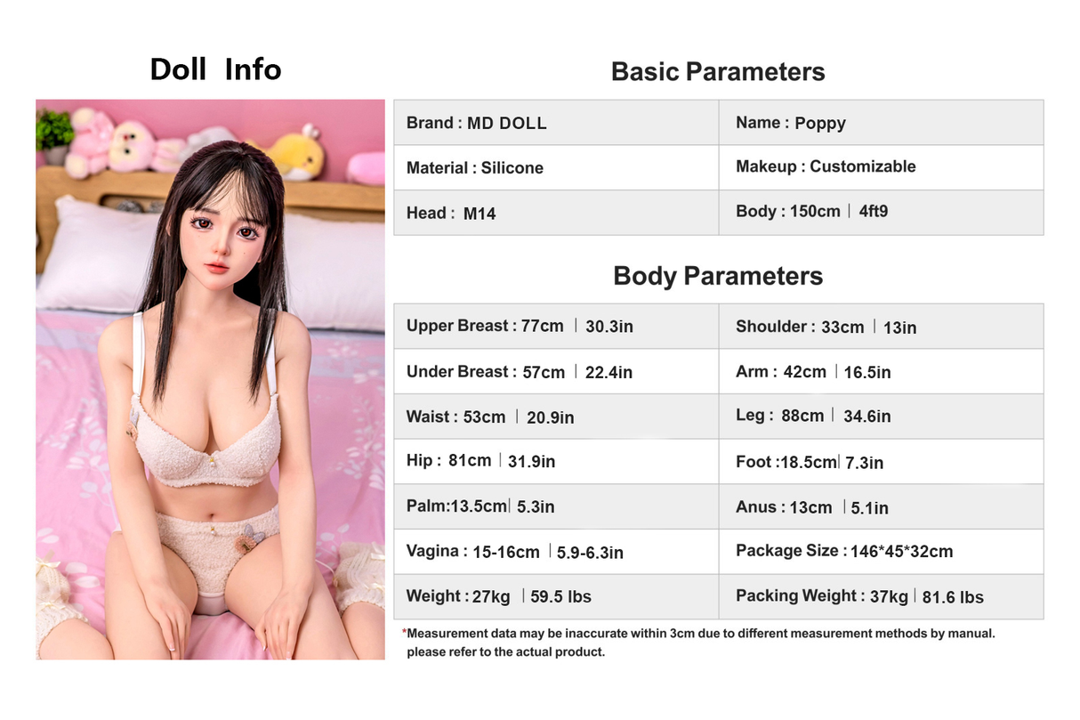 150cm/4ft9 E-cup Silicone Sex Doll – Bree