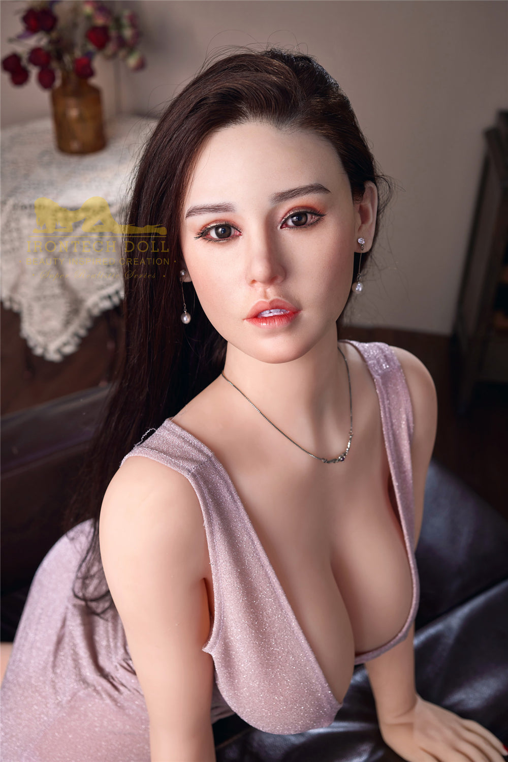 161cm/5ft3 G-cup Silicone Head TPE Body Sex Doll – Angelia