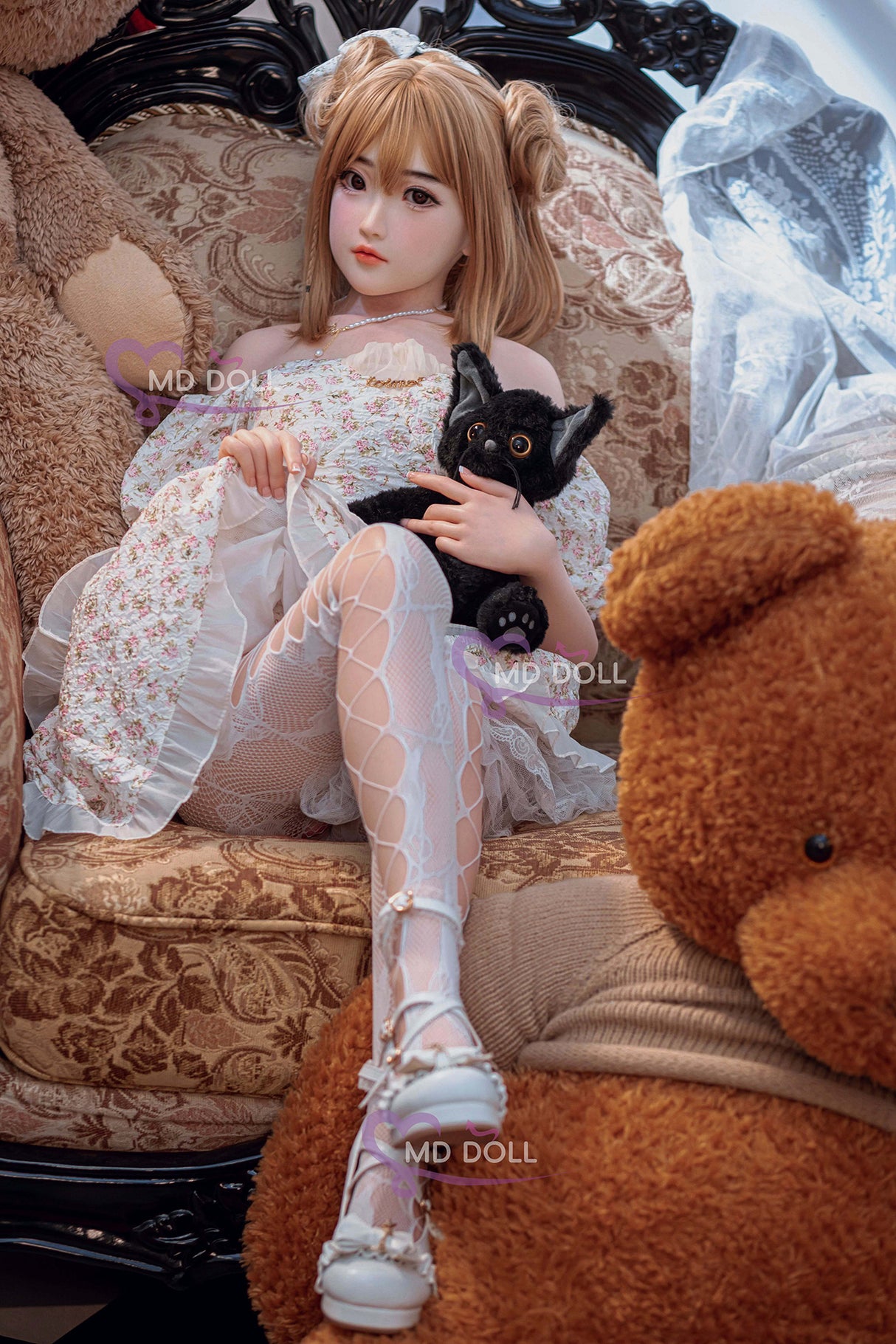 150cm/4ft9 A-cup Silicone Sex Doll – Lily