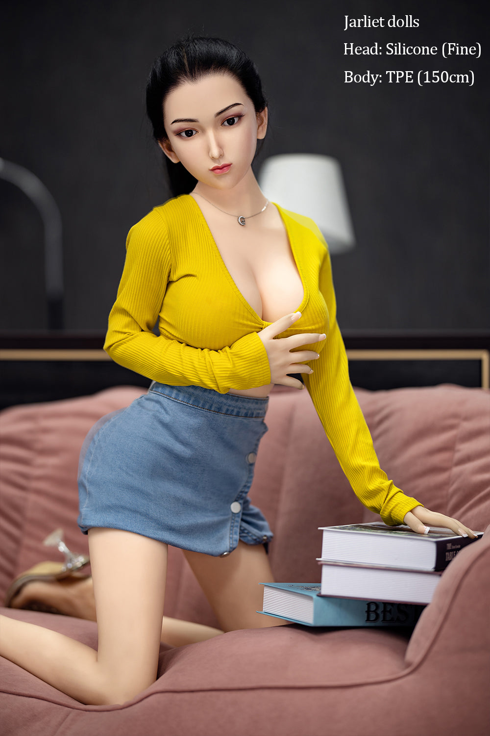 150cm/4ft9 D-cup Silicone Head TPE Body Sex Doll – Riona