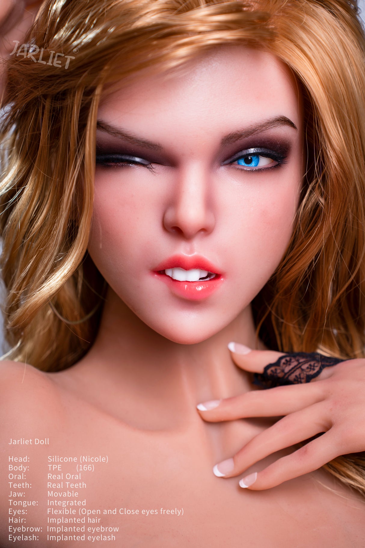 166cm/5ft4 D-cup Silicone Head TPE Body Sex Doll – Kalina