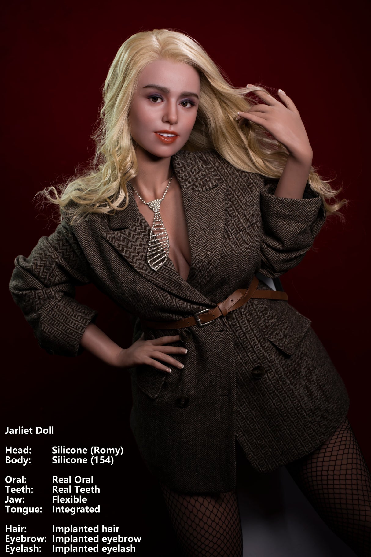 154cm/5ft1 D-cup Silicone Sex Doll – Delia