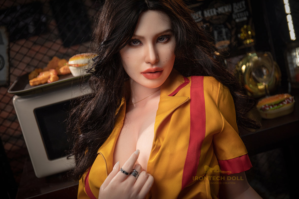 164cm/5ft4 F-cup Silicone Sex Doll – Adrienne