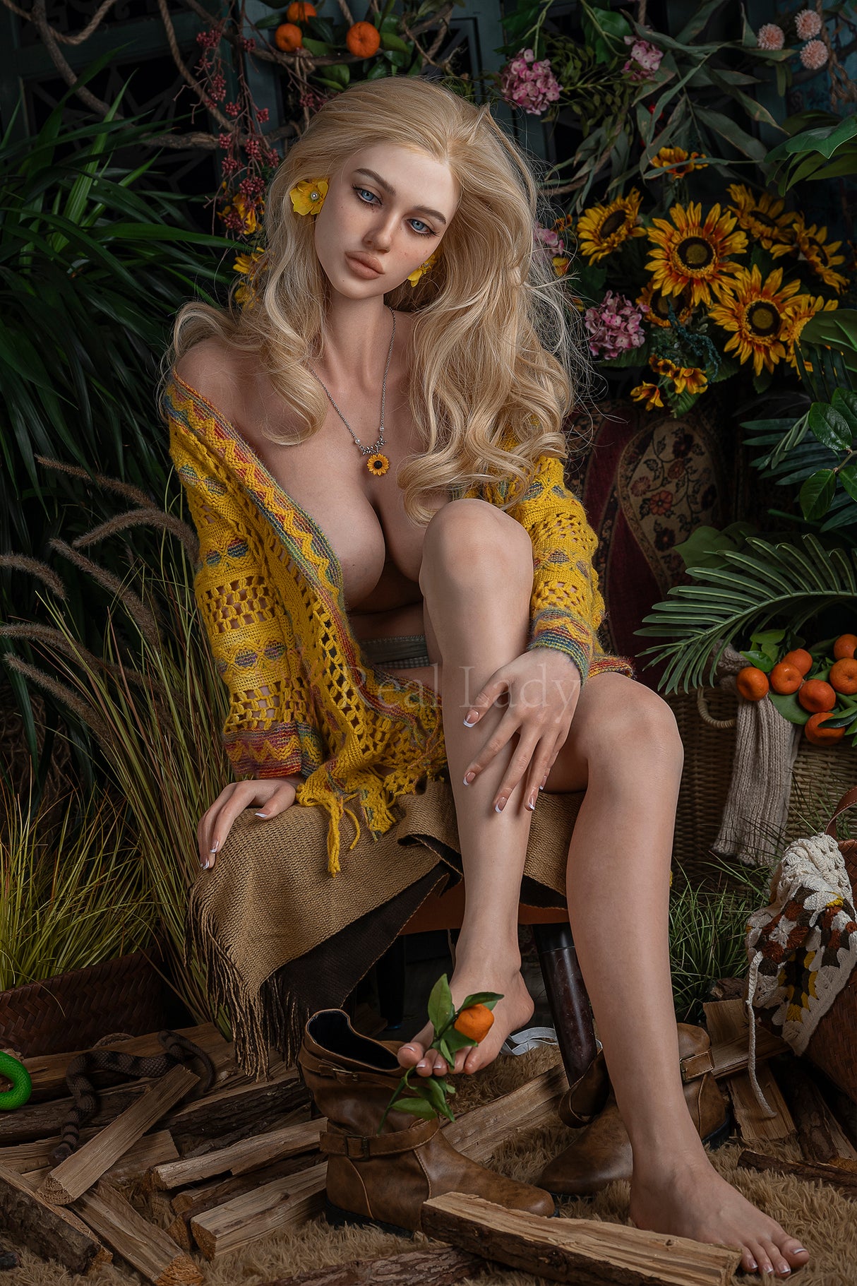 168cm/5ft5 H-cup Silicone Sex Doll – Drixa