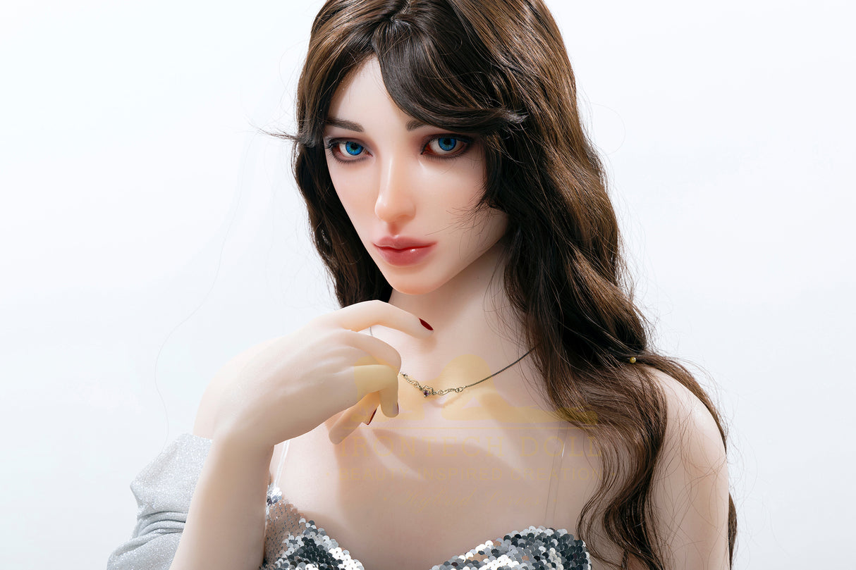 162cm/5ft3 A-cup Silicone Head TPE Body Sex Doll – Evangeline