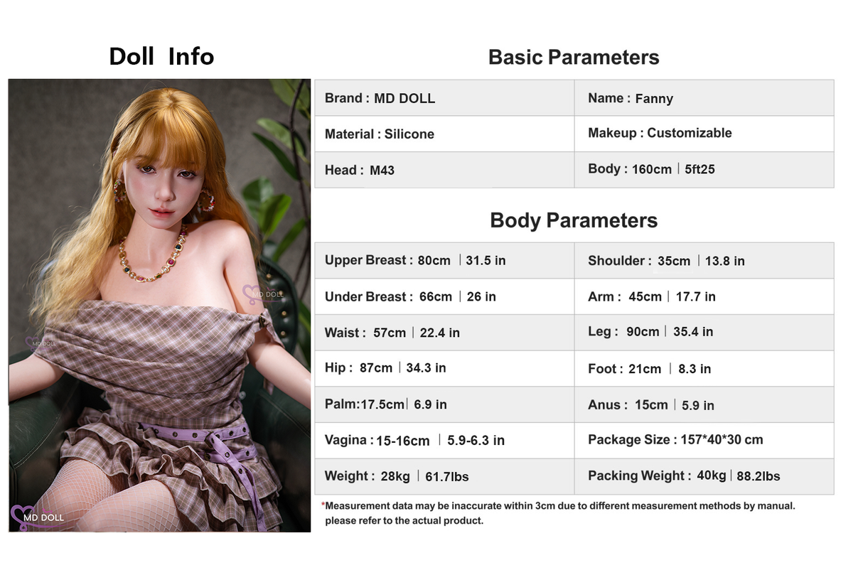 160cm/5ft3 C-cup Silicone Sex Doll – Gia