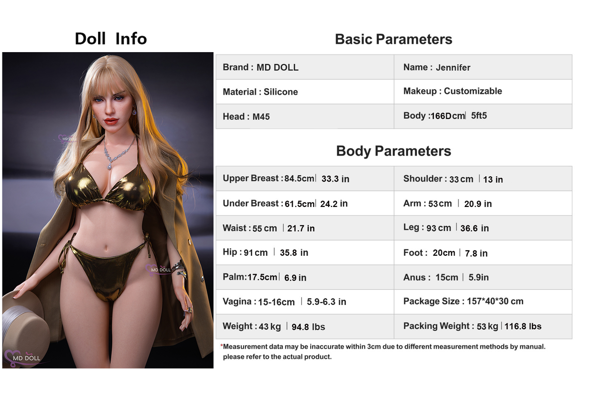 166cm/5ft4 F-cup Silicone Sex Doll –Victoria