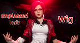 Implanted hair vs Wig sex doll