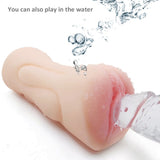 Vagina Tongue Tooth Male Realistic Masturbators Oral Double Holes Soft Sex Toy