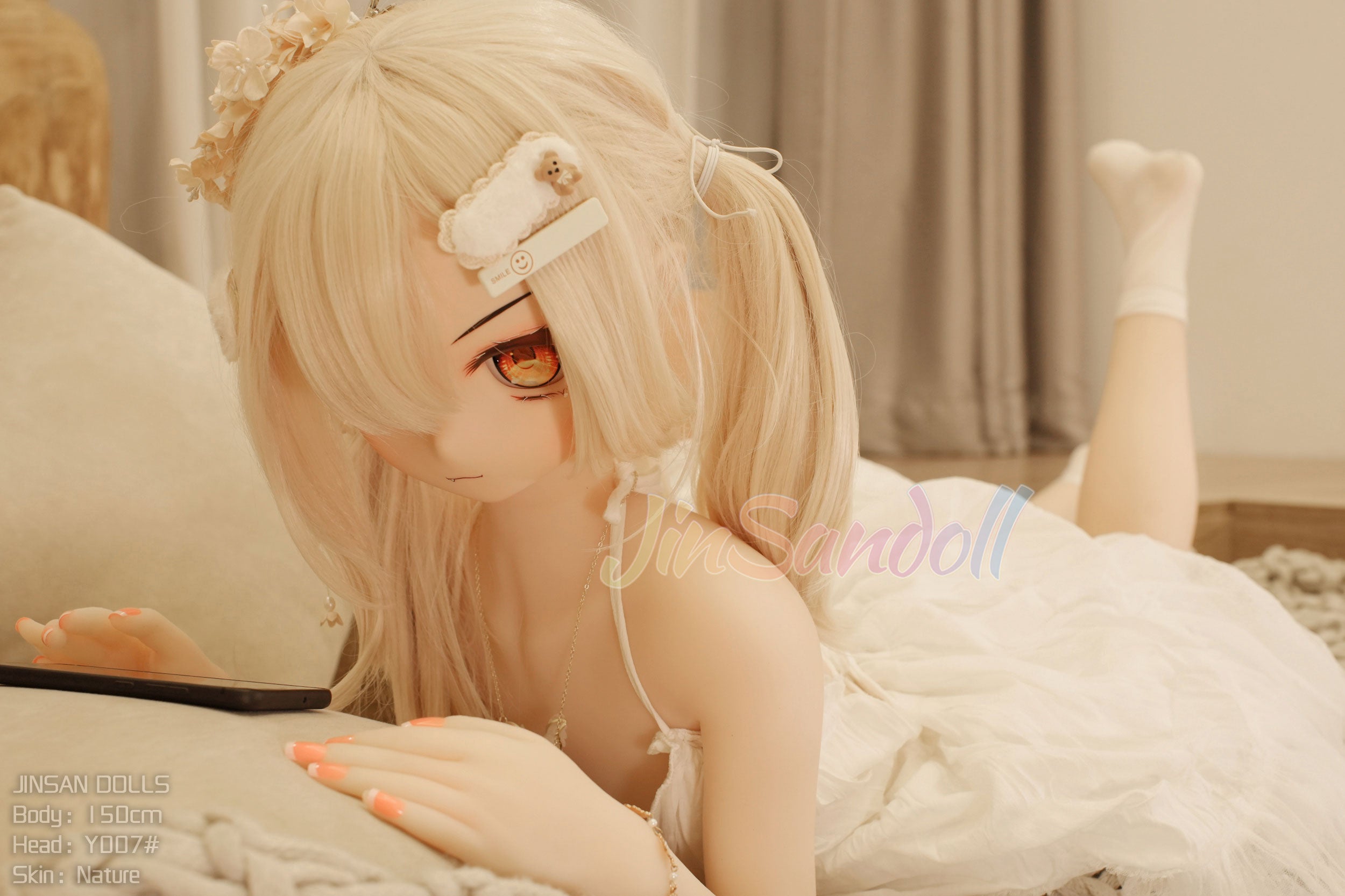 150cm/4ft9 A-cup S-TPE Sex Doll – Delicia