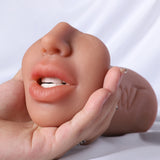 Sex toy masturbator, pocket pussy 3‑in‑1, oral, vaginal and anal masturbator