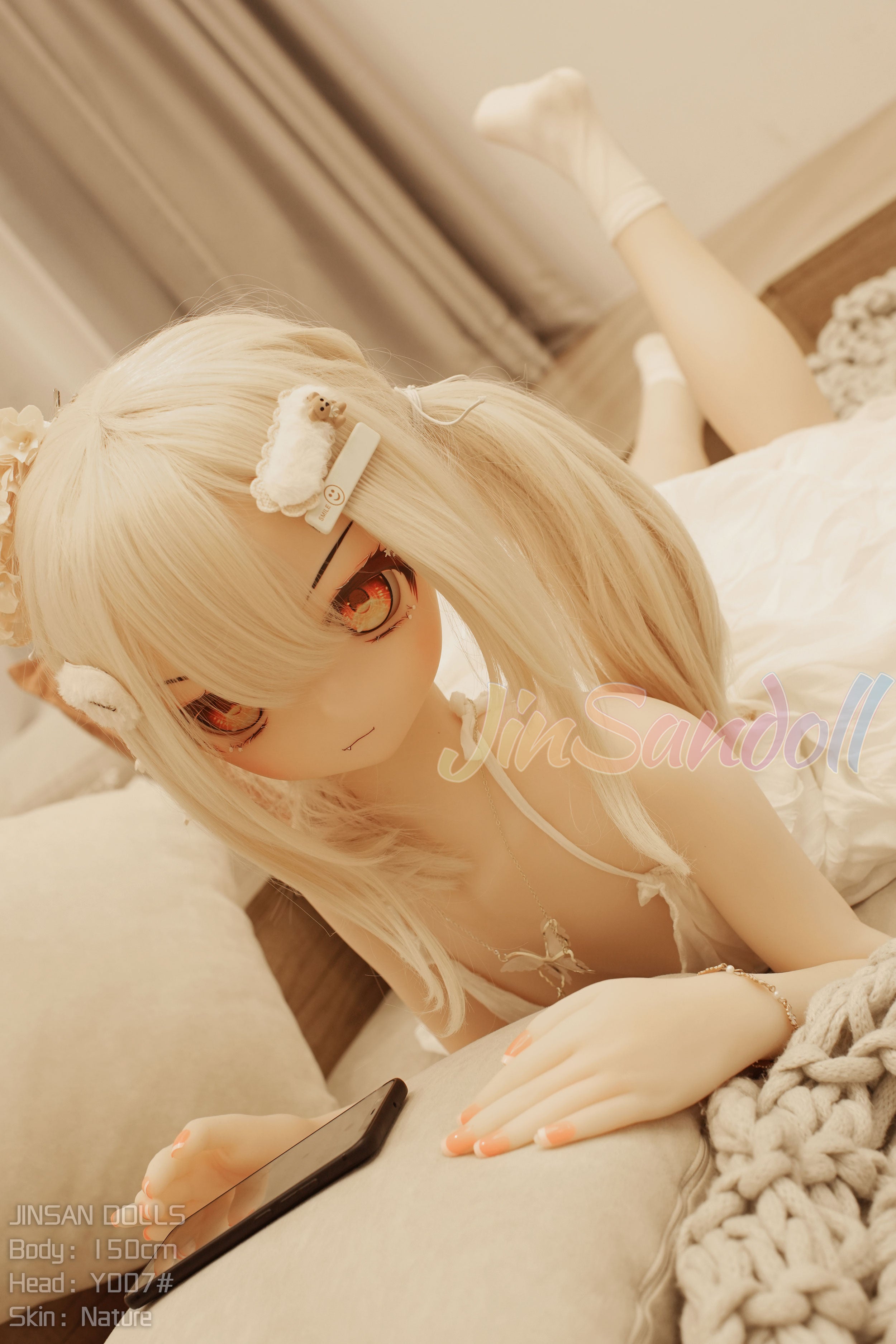 150cm/4ft9 A-cup S-TPE Sex Doll – Delicia
