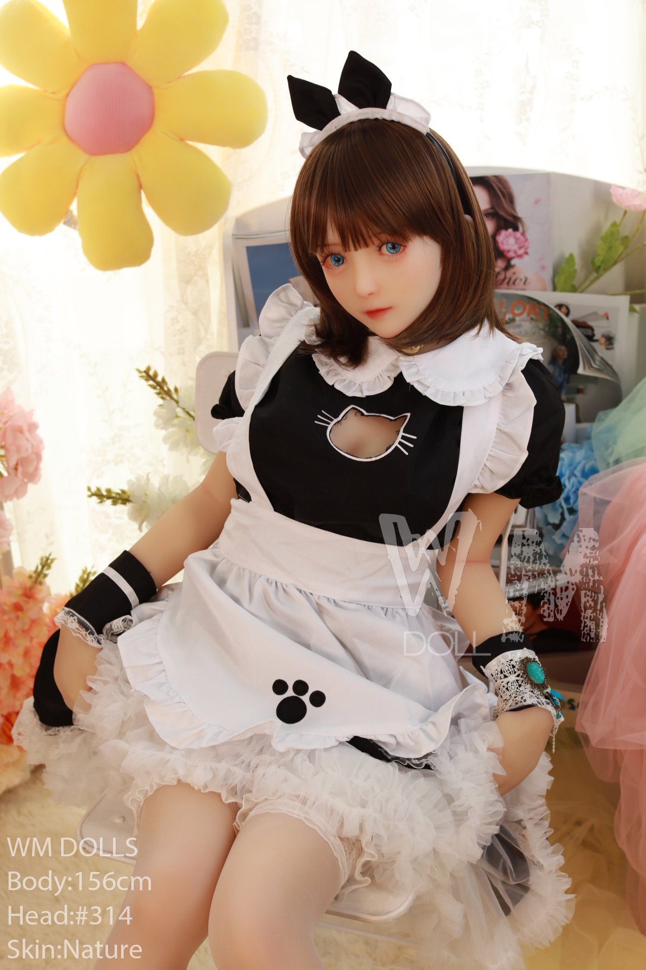 156cm/5ft1 C-cup S-TPE Sex Doll – Kiara