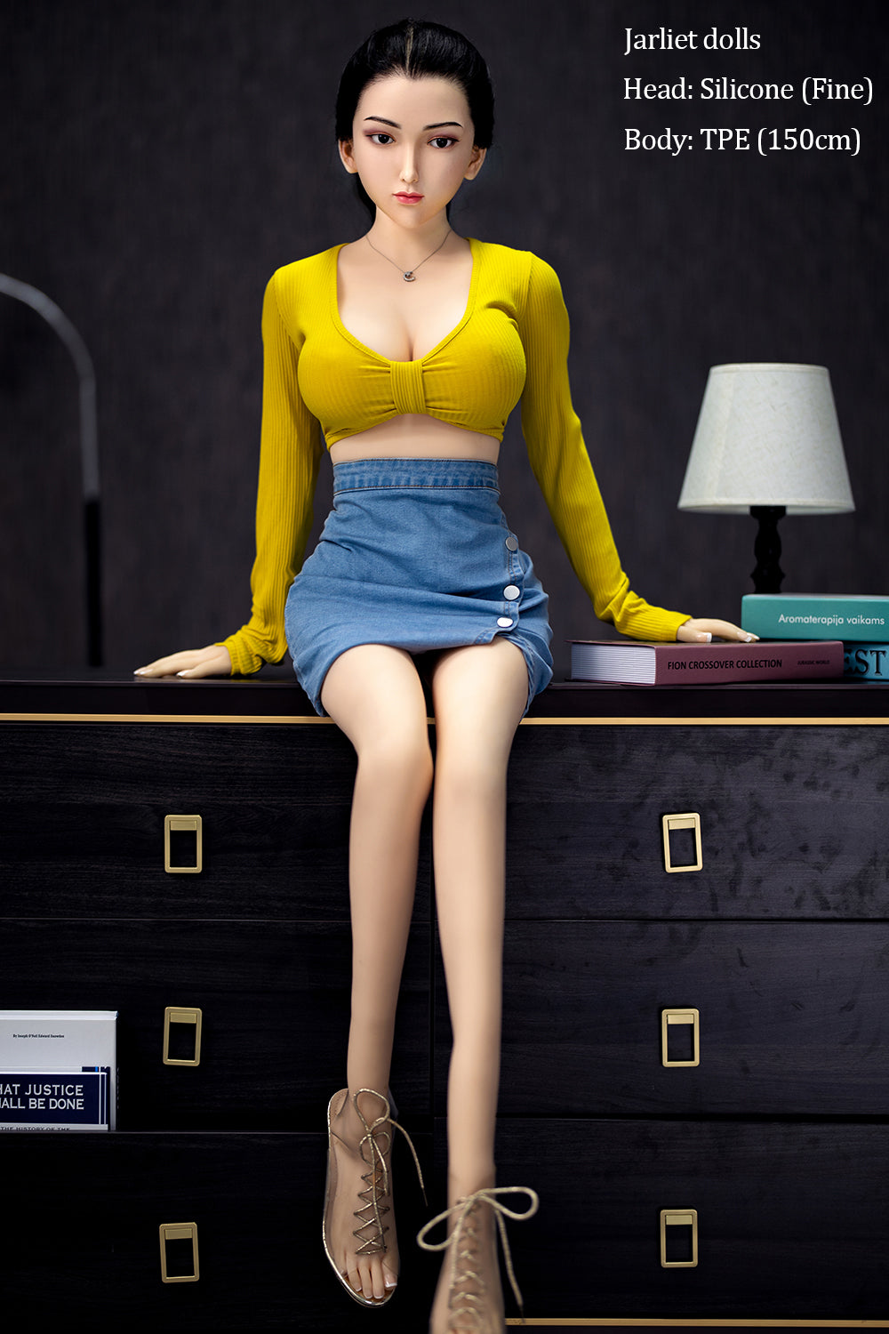 身長150cm/4フィート9インチ、Dカップ、シリコンヘッド、TPEボディのセックスドール – リオーナ