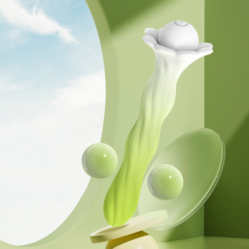 Detachable Mini Vibrator Pen With Flower‑shaped Sleeve