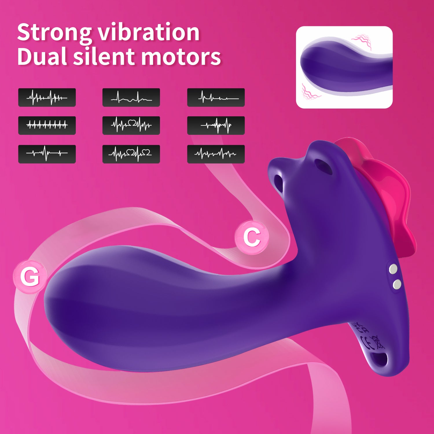 Flower Fairy Rose-Shaped Wearable Vibrator