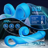 10‑Speed Snail-Shaped Vibrating Silicone Massager