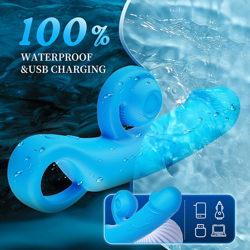 10‑Speed Snail-Shaped Vibrating Silicone Massager