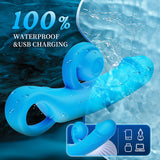 10‑Speed Snail-Shaped Vibrating Silicone Massager