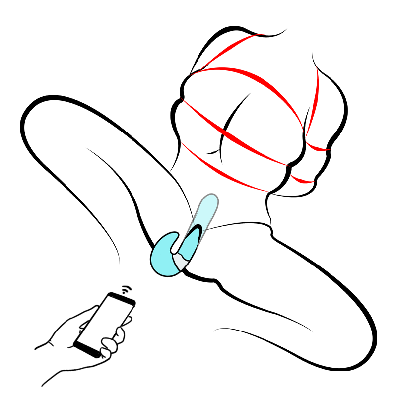 Smart APP-Controlled Dual-Motor Thrusting Dildo