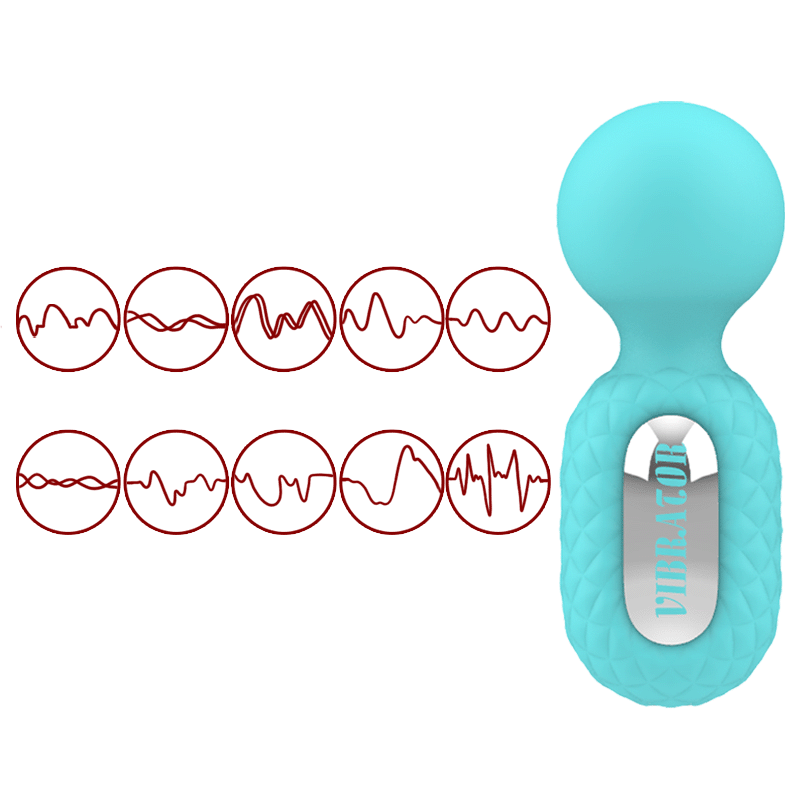 10-Mode Waterproof Spring-Loaded Mini Vibrator