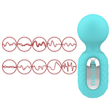 10-Mode Waterproof Spring-Loaded Mini Vibrator