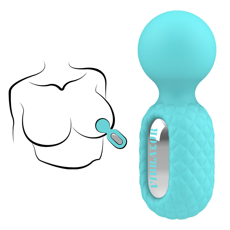 10-Mode Waterproof Spring-Loaded Mini Vibrator