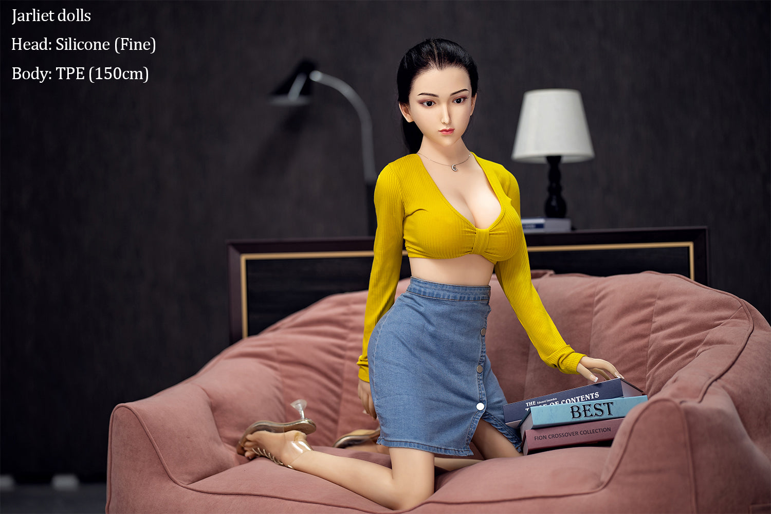 身長150cm/4フィート9インチ、Dカップ、シリコンヘッド、TPEボディのセックスドール – リオーナ