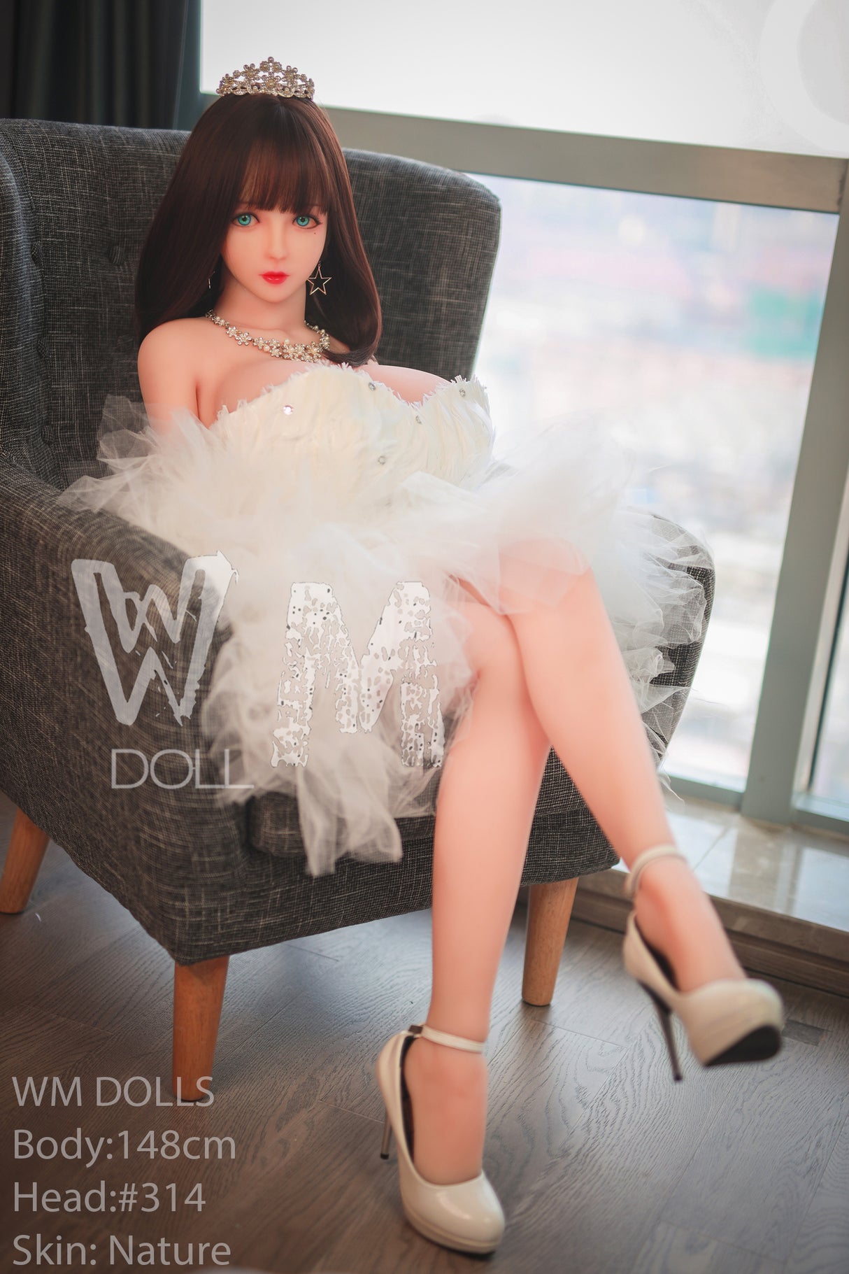 148cm/4ft9 J-cup S-TPE Sex Doll – Paris