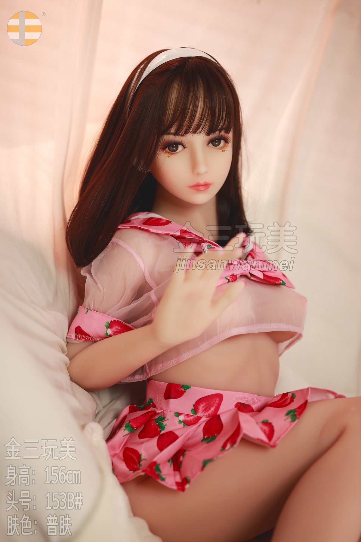 156 cm/5 Fuß 1 Zoll, B-Körbchen, S-TPE-Sexdoll – Khloe
