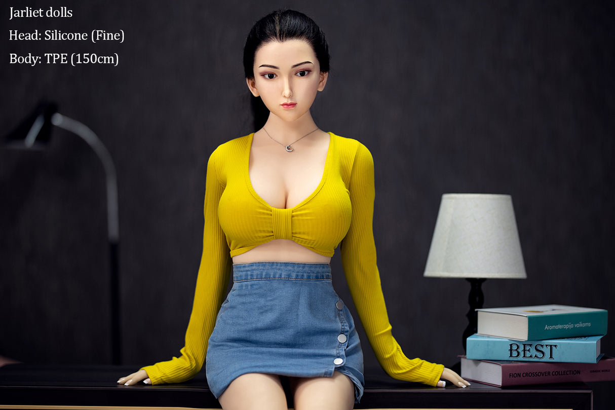150cm/4ft9 D-cup Silicone Head TPE Body Sex Doll – Riona