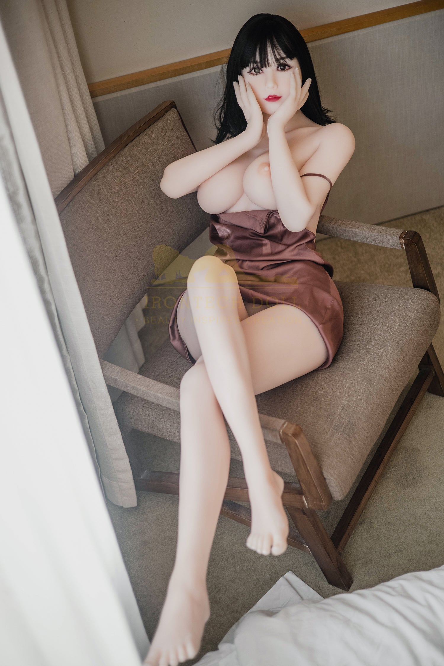 159 cm große TPE-Sexdoll mit F-Körbchen – Nyx