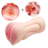 Vagina Tongue Tooth Male Realistic Masturbators Oral Double Holes Soft Sex Toy