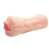 Vagina Tongue Tooth Male Realistic Masturbators Oral Double Holes Soft Sex Toy