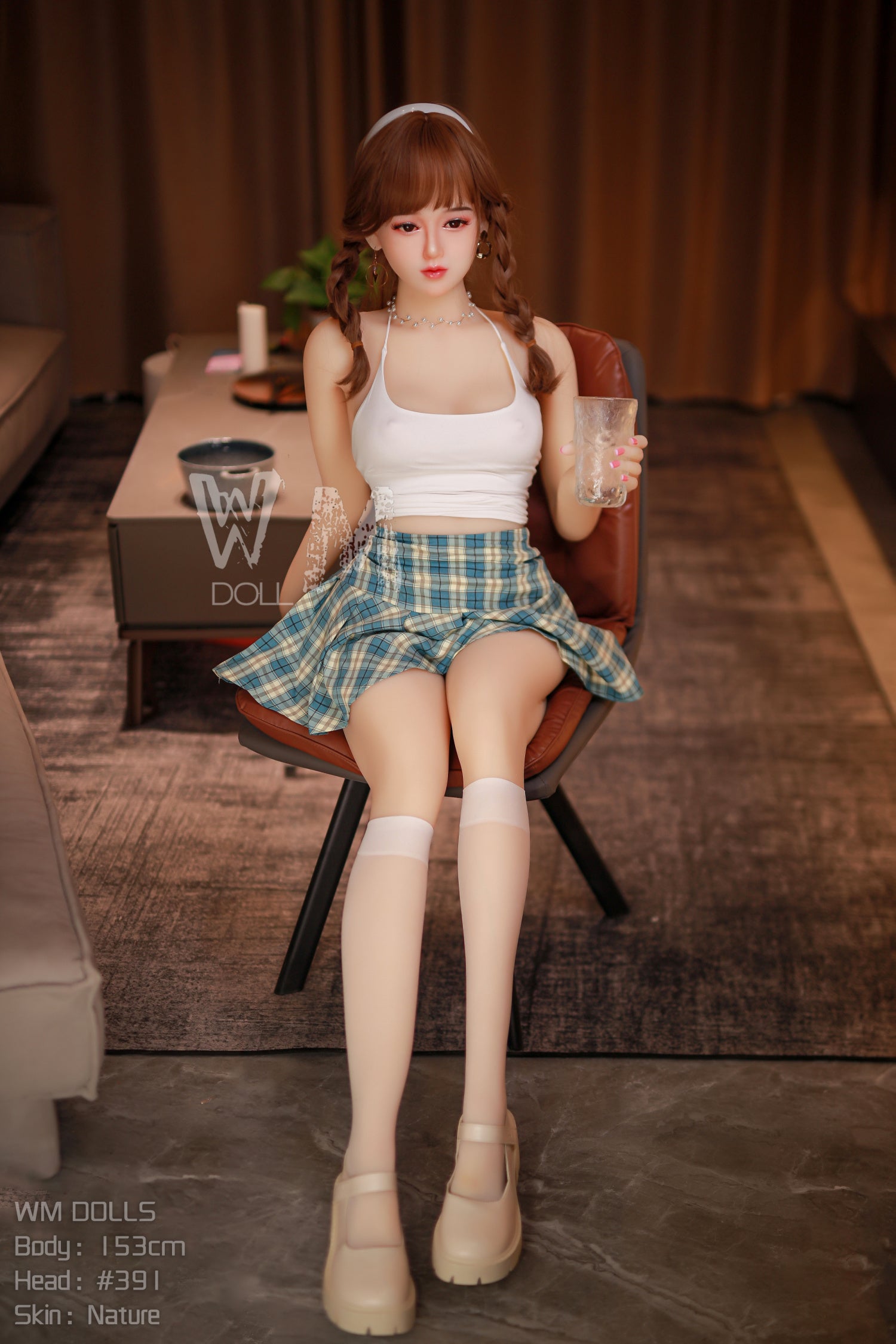 153 cm/5 Fuß große Sex-Puppe mit B-Körbchengröße und S-TPE-Muschel – Havanna