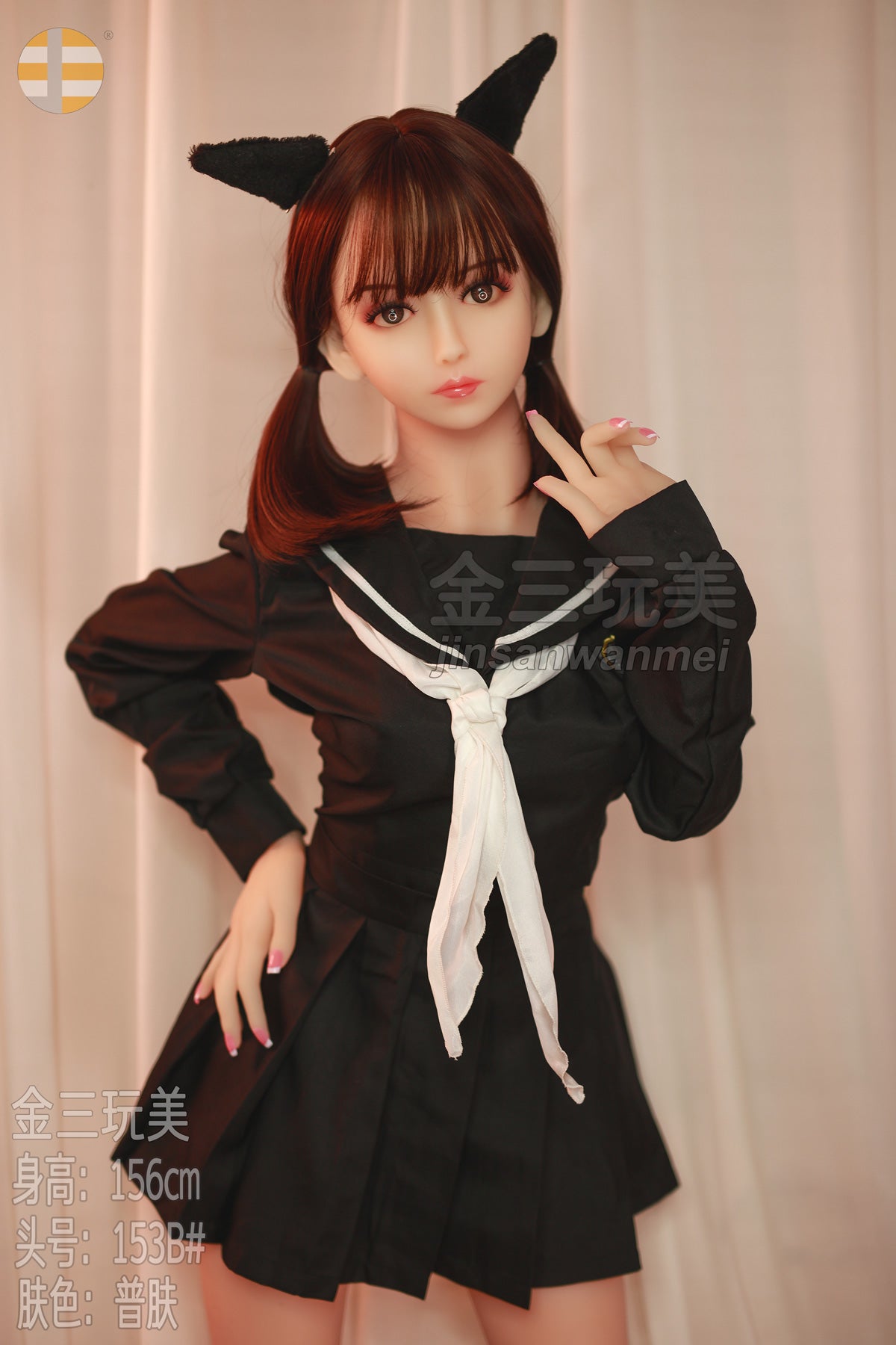 156 cm/5 Fuß 1 Zoll, B-Körbchen, S-TPE-Sexdoll – Khloe