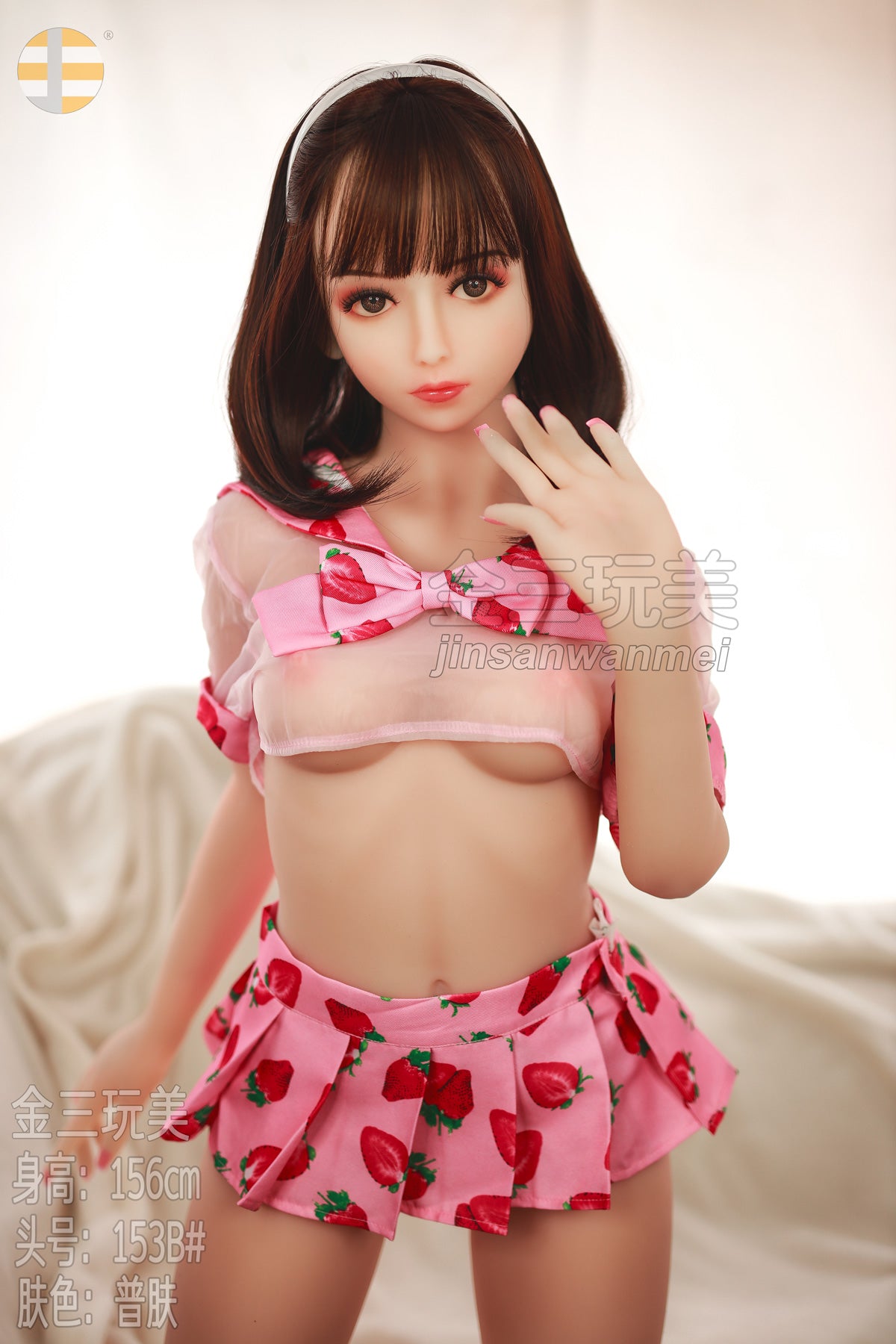 156 cm/5 Fuß 1 Zoll, B-Körbchen, S-TPE-Sexdoll – Khloe