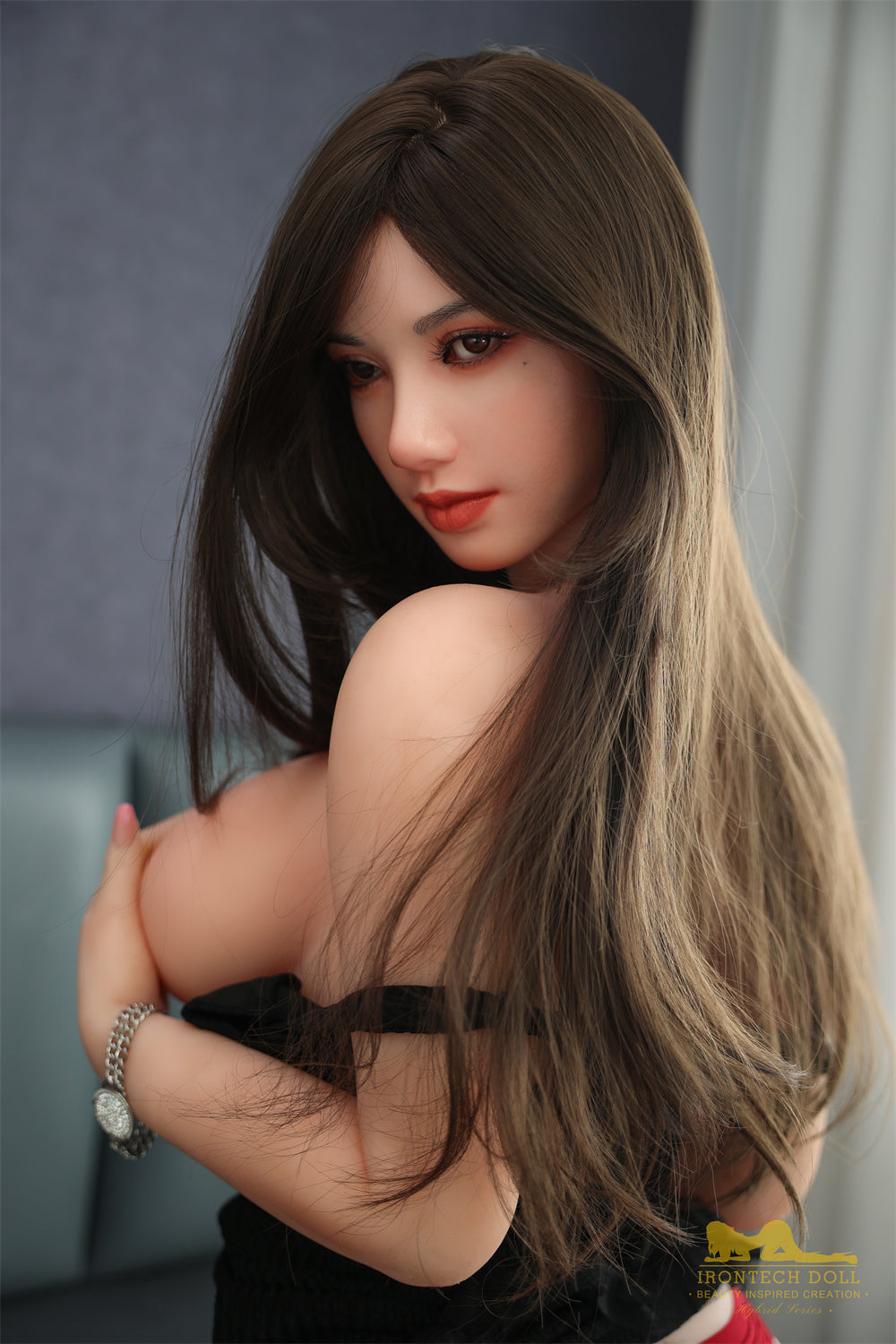161cm/5ft3 F-cup Silicone Head TPE Body Sex Doll – Rita