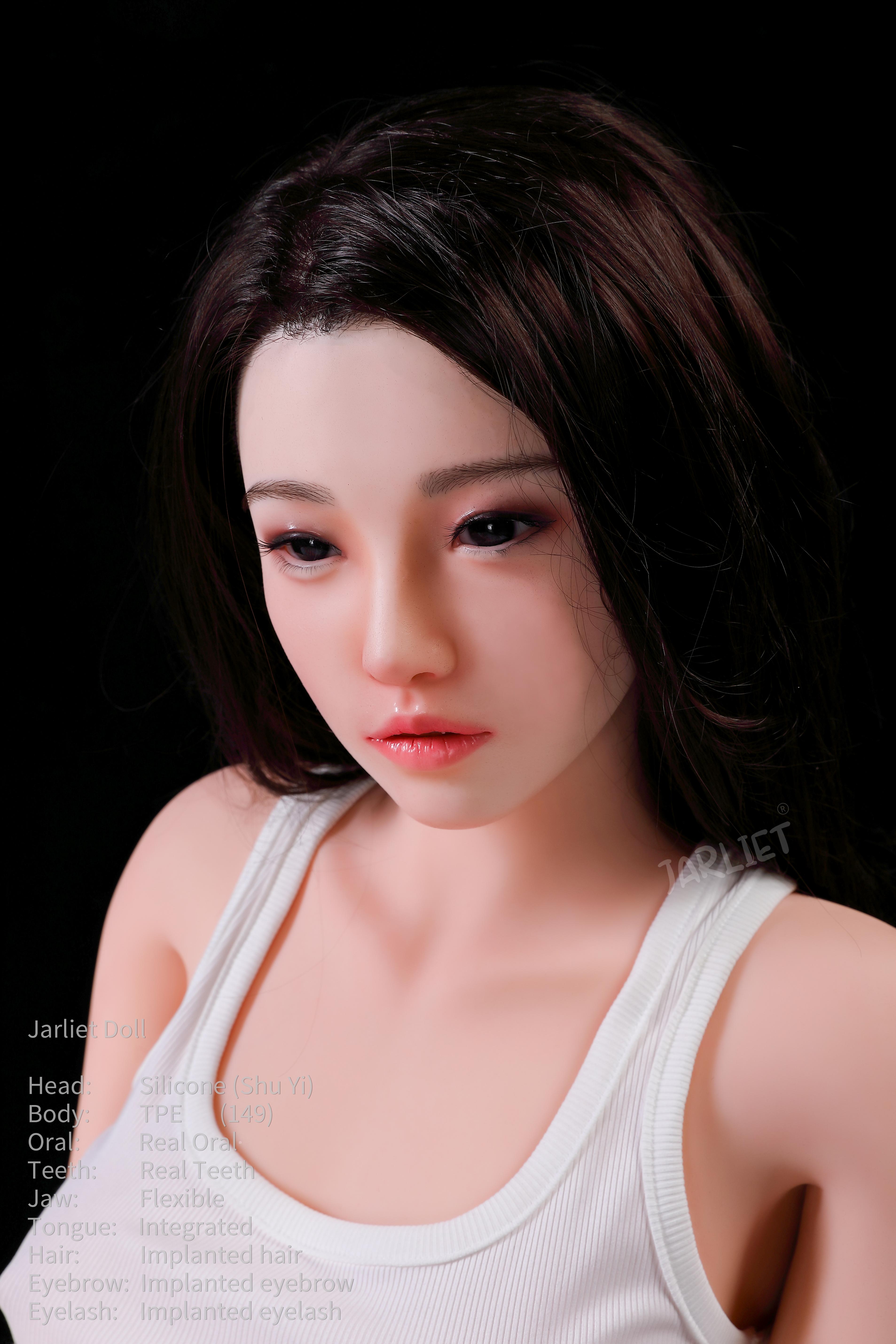 身長149cm/4フィート9インチ、Dカップ、シリコンヘッド、TPEボディのセックスドール – Elowen