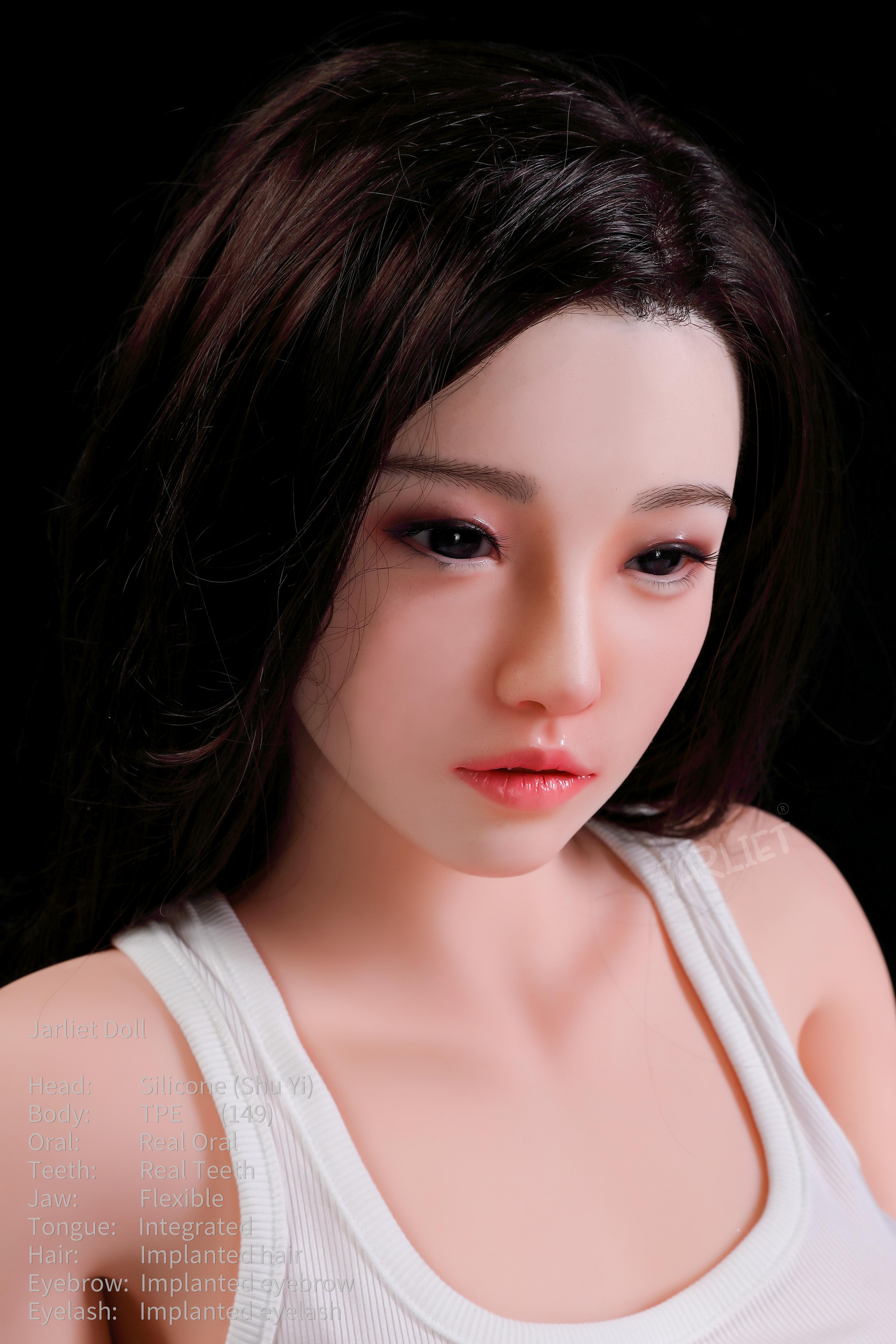 身長149cm/4フィート9インチ、Dカップ、シリコンヘッド、TPEボディのセックスドール – Elowen