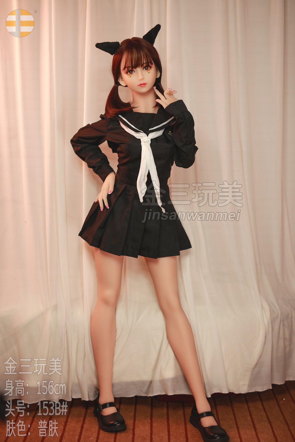 156 cm/5 Fuß 1 Zoll, B-Körbchen, S-TPE-Sexdoll – Khloe