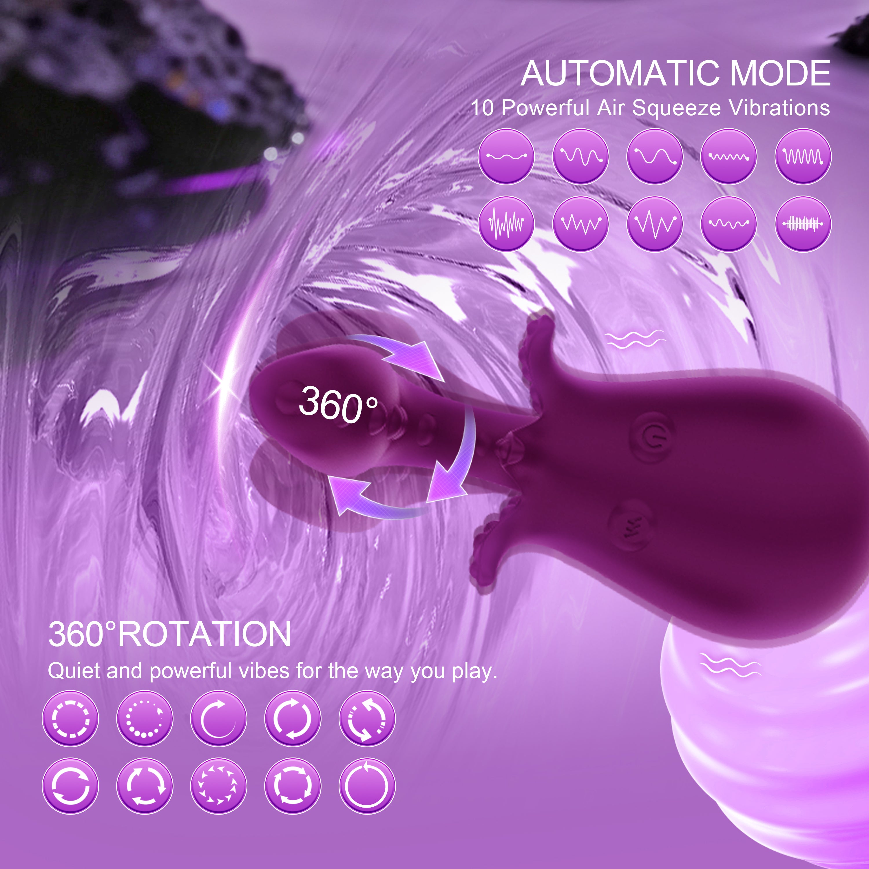 App-Controlled 360° Rotating Octopus Penetrates Vibrator