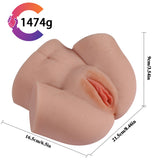Real Vagina And Anal Lifelike Flesh Masturbator Sex Toy Love Doll Pussy For Male