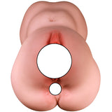 Double Channel Realistic Vagina Anal Masturbator Cup Massage Male Adult Sex Toys
