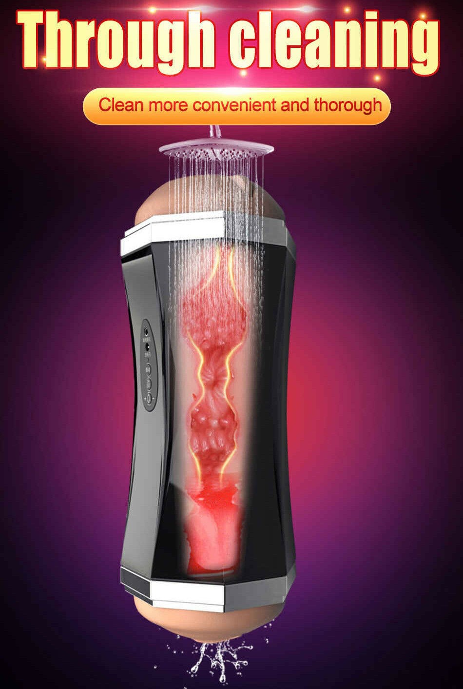 Electric Vibrating Penis Massager Vaginal Passage Adult Sex Toy Masturbation Men
