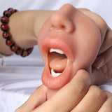 Sex toy masturbator, pocket pussy 3‑in‑1, oral, vaginal and anal masturbator