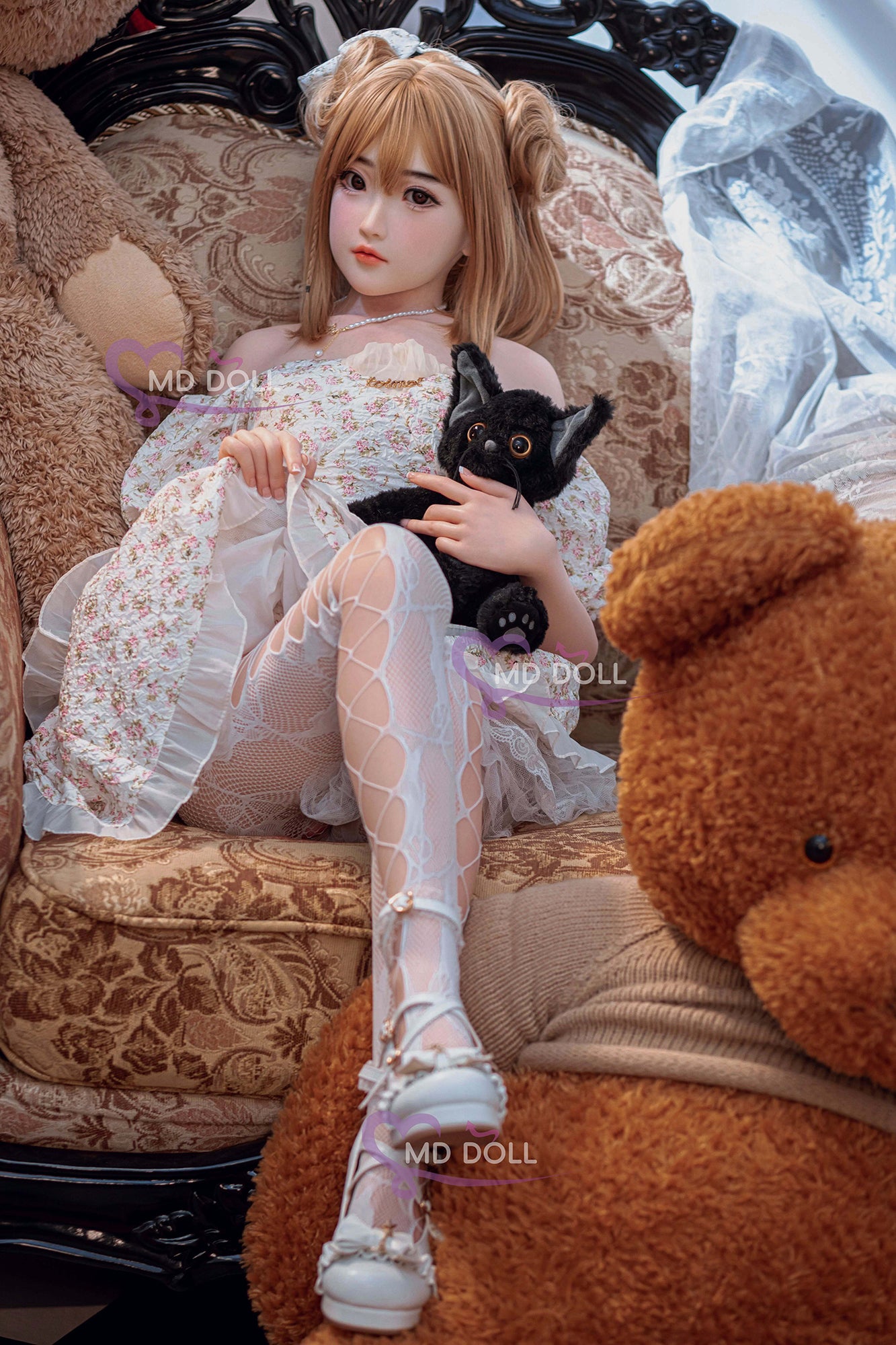150cm/4ft9 A-cup Silicone Sex Doll – Lily