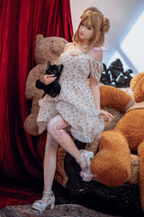 150cm/4ft9 A-cup Silicone Sex Doll – Lily