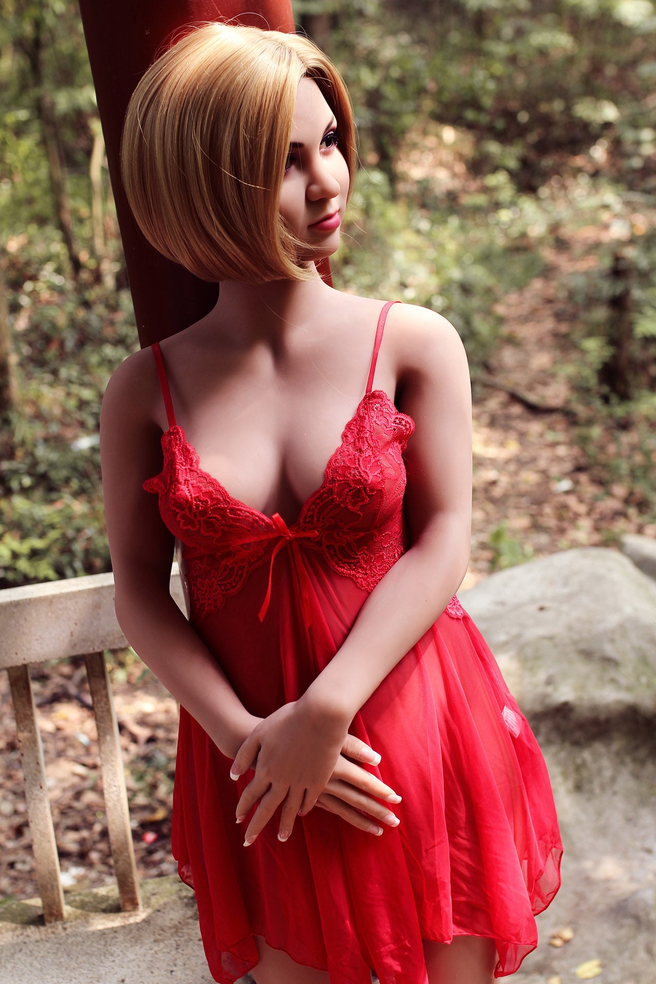 158 cm/5 Fuß 2 B-Körbchen S-TPE Schwangere Sexpuppe – Willow